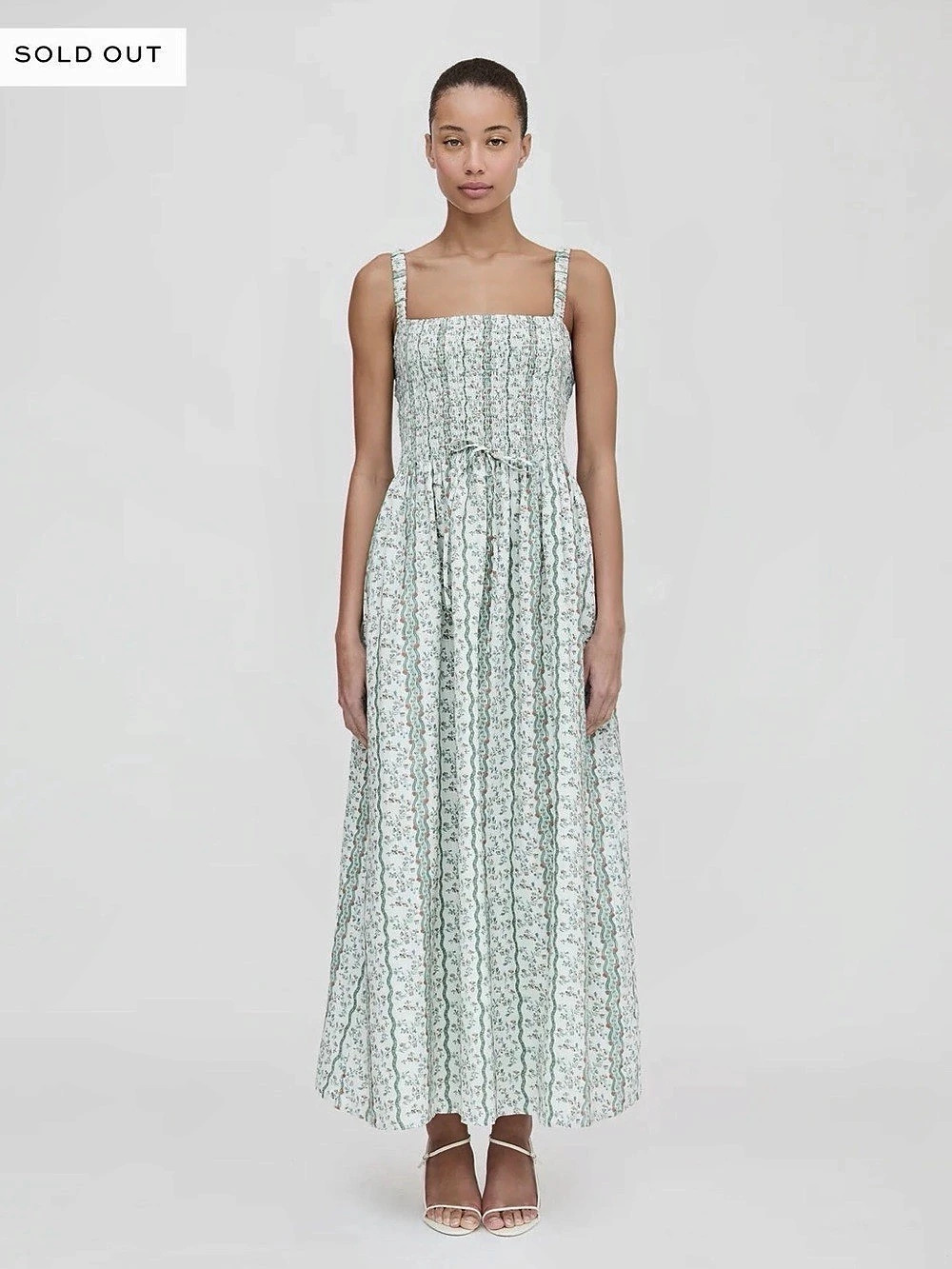 Hill House Anita Nap Dress in Green Provence Floral XS